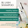 BL Lashes Eyelash Shampoo+ Brush, Eyelid Foaming Cleanser for Natural and Extension Lashes, Gentle Lash Bath and Makeup Remover for Salon and Home (50ml)