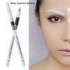 Go Ho 12 PCS White Eyebrow Eyeliner Pencils,White Eyeshadow Makeup Pen,Sweatproof Eye Highlighter Makeup Pencil,Long-lasting Nice Color Eye Brow Gel Pen,Brow Tint Pencils（White）