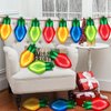 36 Pcs Christmas Light Bulb Balloon Light Bulb Foil Balloons Giant Mylar Balloon Set for holiday Birthday Party Decorations Supplies Red Yellow Green Blue Theme Birthday Decor Supplies Kit