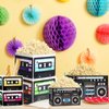 8 Pcs 80’s Party Cassette Tape Centerpieces Bucket 80’s Hip Hop Radio Boxes 90’s Back to the 1980 1990 Theme Party Favors Decorations for Adults