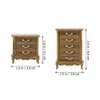 ibasenice Mini Cabinet 2pcs Dollhouse Cabinet Mini Ornament Dressing Dollhouse European and American Plastic Dollhouse Furniture Chests of Drawers Light Brown