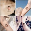Custom The Groom Face Temporary Tattoos Adult, Personalized Fake Tattoos for Funny Bachelorette Party, Temporary Tattoos for Women,15 tattoos in One Paper