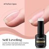 Dan's Nails Rubber Base Gel Coat Set | Soak off UV/LED Lamp For Nail Manicure Professional (Mocha Flakes)