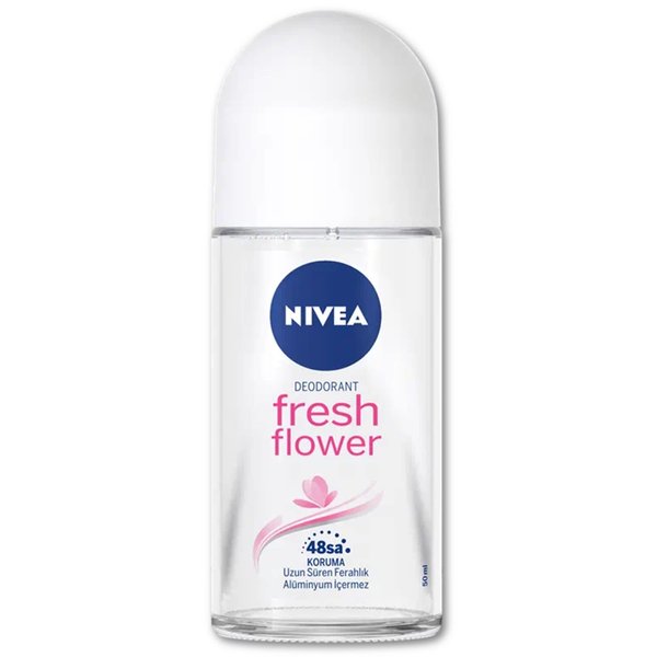 Nivea Fresh Flower Deodorant Roll-On Aluminum Free 50 ml / 1.69 fl oz