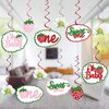Strawberry Party Decorations Berry First Birthday Party Decor Sweet Strawberry Hanging Swirls 24pcs Kids Baby Shower Party Supplies, Assembled and Ready to Use