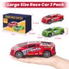 7 Inch Race Toy Cars for Toddler Boys Girls Friction Powered Push and Go Trucks Car Toys for Kids Ages 3 4 5 6 Year Old Birthday Gifts Christmas Stocking Stuffers