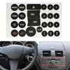 Car Button Decals Interior Stickers for Mercedes Benz W204 C250 C350 E-Class 2008-2014 AC Radio Steering Wheel Air Conditioner Number Door Repair Sticker Kit
