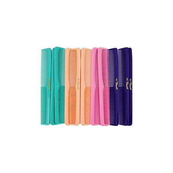 7 inch All Purpose Hair Comb. Hair Cutting Combs. Barber’s & Hairstylist Combs. Fresh Mix 12 Units.