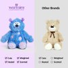 Warmies Microwavable & Weighted Stuffed Animals, Blue Monster - Heated Stuffed Animal Plushie for Warmth & Comfort - Cute Soft Plush Toys for Adults & Children (Boys, Girls, Babies & Toddlers)