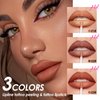 Boulari Lip Stain Long Lasting Lip Liner to Define Your Lips Waterproof Boulari Lip Stain Peel Achieve a Perfectly Makeup for Girls (True Nude+Neutral Mauve+Rose Pink, S)