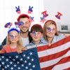MGparty 12pcs 4th of July Headbands and Glasses for Kids Adults 4th of July Party Favors Supplies Patriotic Accessories Decorations