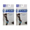 Truform Compression 20-30 Mmhg Sheer Thigh High Stockings Black, Medium, 2 Count
