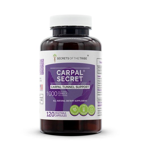 Secrets of the Tribe - Carpal Secret, Carpal Tunnel Support, Herbal Supplement Blend (120 Capsules)