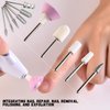11Pcs Nail Drill Bits Sets with 6Pcs File Sanding Bands 3/32 Inch Professional Rotary Burrs Diamond Cuticle Remover Bits Kit Cuticle Remover Bits for Acrylic Nail Manicure Pedicure Tools US173