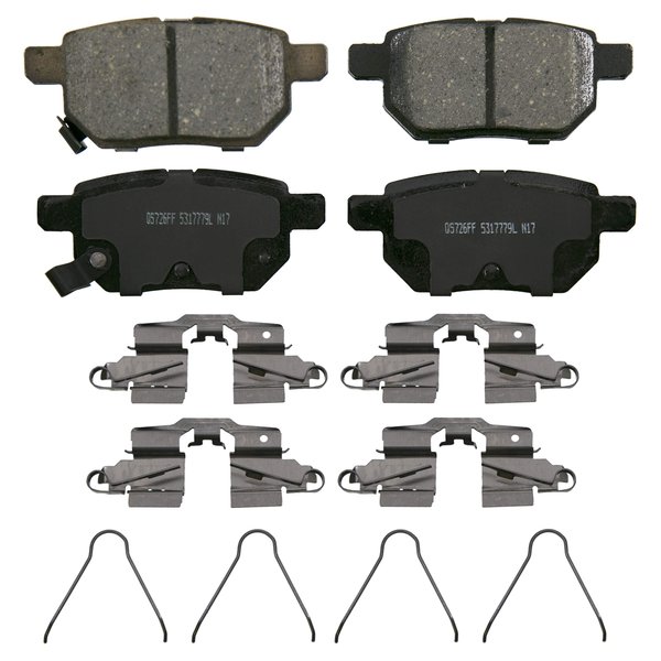 Wagner QuickStop ZD1423 Rear Disc Brake Pad Set for 2017 Toyota Corolla