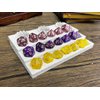 MunnyGrubbers - Dice Display Rack Shelf - Dice Jail - Dice Holder - (3 x Random 7PCS D20 Dice Set Included) - Display Up to 3 Sets of Dice and Vials - Dungeons and Dragons - DND - D&D - (Black)