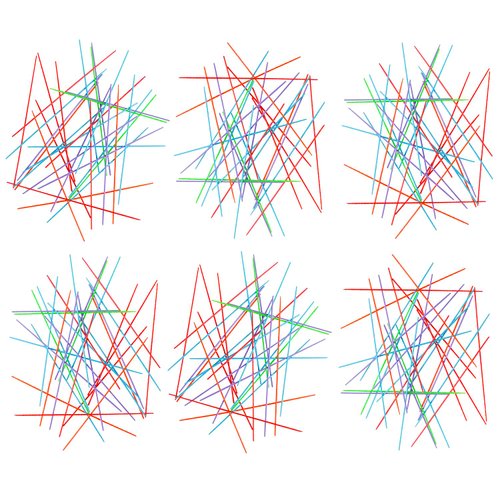 Gamie Plastic Pick-up Stick Sets - Pack of 12 - Each Set Separately Packed with Instructions - Great School Carnival Prize and Party Favors for Boys and Girls