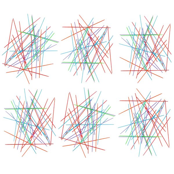 Gamie Plastic Pick-up Stick Sets - Pack of 12 - Each Set Separately Packed with Instructions - Great School Carnival Prize and Party Favors for Boys and Girls
