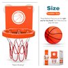 MARPPY Bath Toys - Bathtub Basketball Hoop for Kids, Toddlers - Suction Cup Basketball Hoop and 4 Soft and No Hole Balls - Baby & Toddler Bath Toys - Boys & Girls - Mini Basketball Hoop