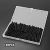 Wig Combs and Clips - 100 Pcs 7-Teeth Black Wig Accessories for Securing and Making Wigs