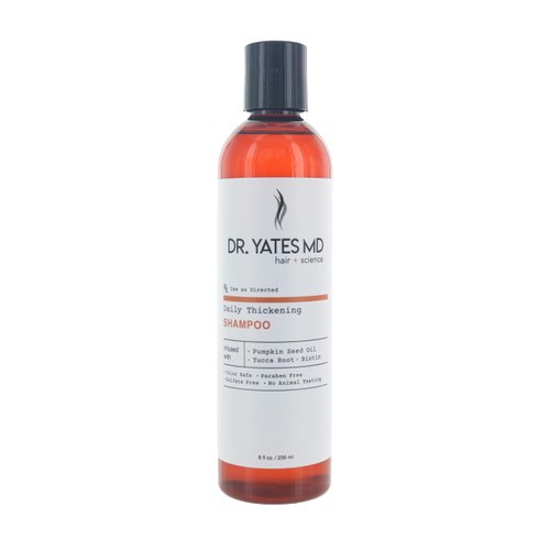 Dr. Yates MD Hair + Science Daily Thickening Shampoo, Adds Volume and Supports Prevention of Hair Loss, For Men and Women (8 Fl Oz)