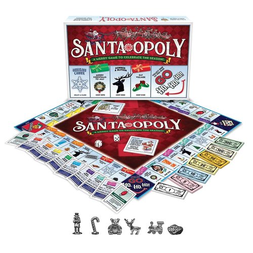 Santa-Opoly Board Game – A Merry Property Trading Game to Celebrate The Season – for 2 to 6 Players Ages 8 and up