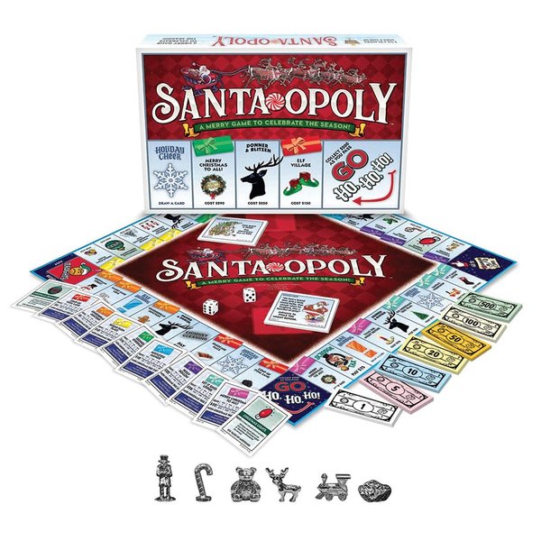Santa-Opoly Board Game – A Merry Property Trading Game to Celebrate The Season – for 2 to 6 Players Ages 8 and up
