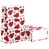 Ladybug Goodie Bags-24 Pcs Ladybug Party Favors Candy Bags with Stickers, Ladybug Goody Gift Treat Bags Ladybug Themed Birthday Party Supplies
