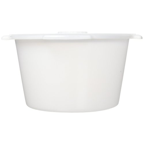 PCP Half Pail for Commode Chair with Lid, White (6 Quart /1.5 Gallon Capacity), White, 1.5 Gallon (Half Pail)