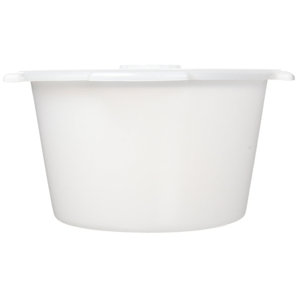 PCP Half Pail for Commode Chair with Lid, White (6 Quart /1.5 Gallon Capacity), White, 1.5 Gallon (Half Pail)