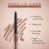 Mented Cosmetics Nude Lip Liner Pencil, Waterproof Lip Liner Nude Lip Pencil, Natural Lip Liner Nude Lip Vegan and Cruelty-Free Makeup, Matte Lip Liners for Women