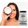 Pursonic Coconut Milk Body Scrub 14oz, with Dead Sea Salt, Almond Oil and Vitamin E for All Skin Type, Natural Skin Care Formula Helps with Stretch Marks, Eczema, Acne and Varicose Veins