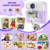 BOFIDAR Instant Print Camera for Kids,Children Digital Camera Video Toddler Print Camera Christmas Birthday Gifts Portable Kids Toys for 3 4 5 6 7 8 9 10 Year Old Girls
