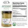 ROI Italian Artichoke Dip - Gourmet, Healthy, Vegan, Natural Artichoke Pesto for Bruschetta, Spinach Artichoke Dip, Sandwich Spread 6.3oz (180g) - Pack of 1