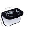 JYHi False Eyelash Storage Case with Mirror Lash Organizer Holder Box Empty Makeup Cosmetic Travel Case and 3 Pari Strip Lash Container (Black)