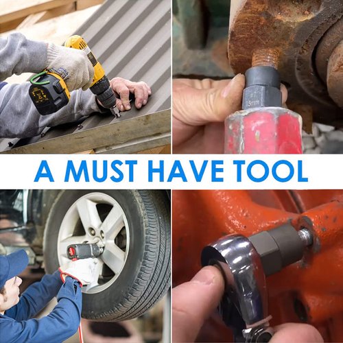 XEWEA 14PCS Bolt Extractor Set, 3/8" Drive Impact Stripped Bolt Remover Extractor Socket Set for Removing Damaged Broken Rounded Off Bolt & Nut Remover Set with Storage Case