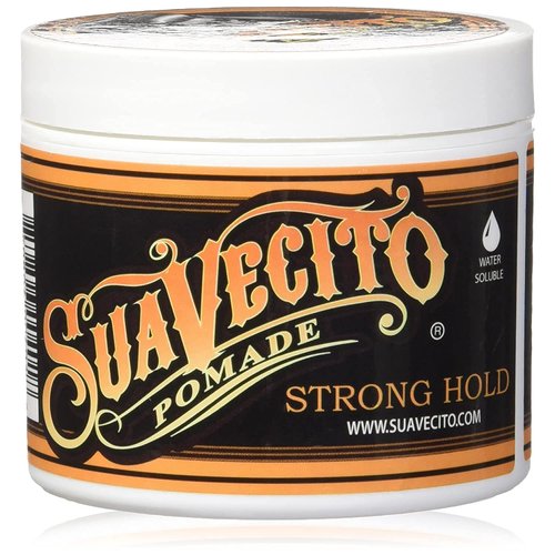 Suavecito Pomade Firme Hold 4 oz, 2 Pack - Strong Hold Hair Pomade For Men - Medium Shine Water Based Flake Free Hair Gel - Easy To Wash Out - All Day Hold For All Hair Styles