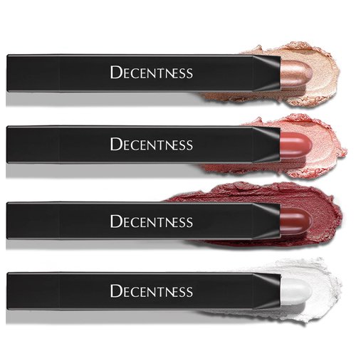 DECENTNESS 4PCS Shimmer&Matte Cream Eyeshadow Stick,Daily makeup,Lasting&Waterproof Eye Shadow Makeup set,Eyeshadow Pencil Crayon,Ideal Gift(Z1)