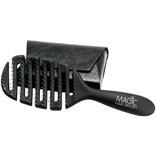 Magic Hair Brush |Professional Flexible Vented Hair Brush For Detangling (Black)