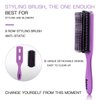 4Pcs Detangling Hair Brush Set for Women - Paddle Brush for Wet or Dry, No More Tangles for Straight, Long, Thick, Curly, and Natural Hair (Purple)