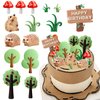 Woodland Animals Cake Topper Hedgehog cake decoration Hedgehog Mushroom Birthday Party Supplies