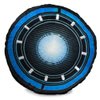 Buckle-Down Dog Toy Plush Iron Man Arc Reactor Black Blues 8" x 6"