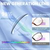 BLS 5 Pack Reading Glasses Blue Light Blocking, Fashion Square Nerd Computer Readers Anti UV/Eye Strain/Glare Women/Men (5 Pack Mix, 3.5)