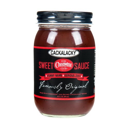 Famously Original Cackalacky Cheerwine Sweet BBQ Sauce - 16 oz - Cherry-Flavored Gourmet Sauce for Grilling, Marinades & Dips