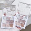 FLYEEO Pink Purple White Glitter Shimmer Sparkle Eye Shadow Palette Makeup, Warm Pastel 9 Colors EyeShadow Palette,Colorful Long Lasting Waterproof Naturing-Looking (ice glitter)