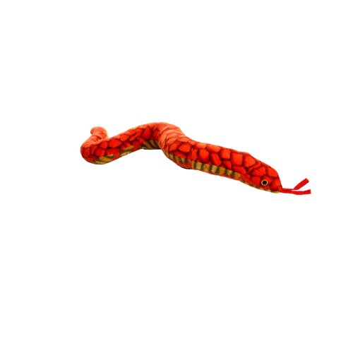 TUFFY - World's Tuffest Soft Dog Toy - Desert Snake - Squeakers -Multiple Layers. Made Durable, Strong & Tough. Interactive Play (Tug, Toss & Fetch). Machine Washable & Floats. (Red 2 Pack)