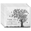 Funeral thank you cards with envelopes Celebration of life Floral Tree acknowledgment memorial Sympathy Christian Thank you notes (40 Pack)
