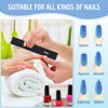 12 Pcs Professional Nail Files, 60/60 Grit Nail Files for Acrylic Nails Gel Nails, Double Sided Emery Board for Nails, Reusable & Washable Coarse Nail File for Home and Salon Use