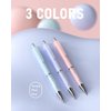 Nicpro 6PCS Pastel Mechanical Pencil 0.5 & 0.7 mm for School, with 12 tubes HB Lead Refills, 3 Erasers, 9 Eraser Refills For Student Writing,Drawing,Sketching, Blue & Pink & Violet Colors - With Case