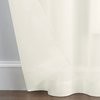 Pairs to Go Victoria Voile Modern Sheer Rod Pocket Window Curtains for Living Room (2 Panels), 59 x 84 in, Ivory